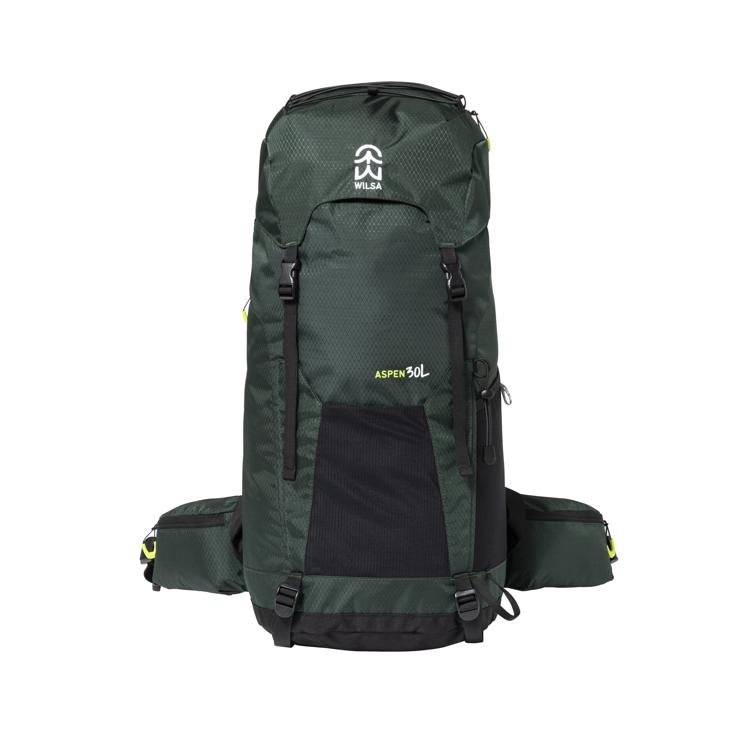 200117 (1) petit sac à dos de randonnée vert ASPEN 30 litres wilsa outdoor