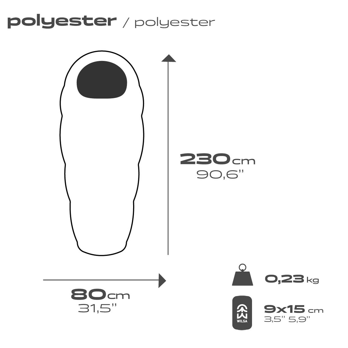 drap de sac polyester