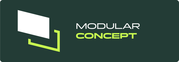 logo modular concept